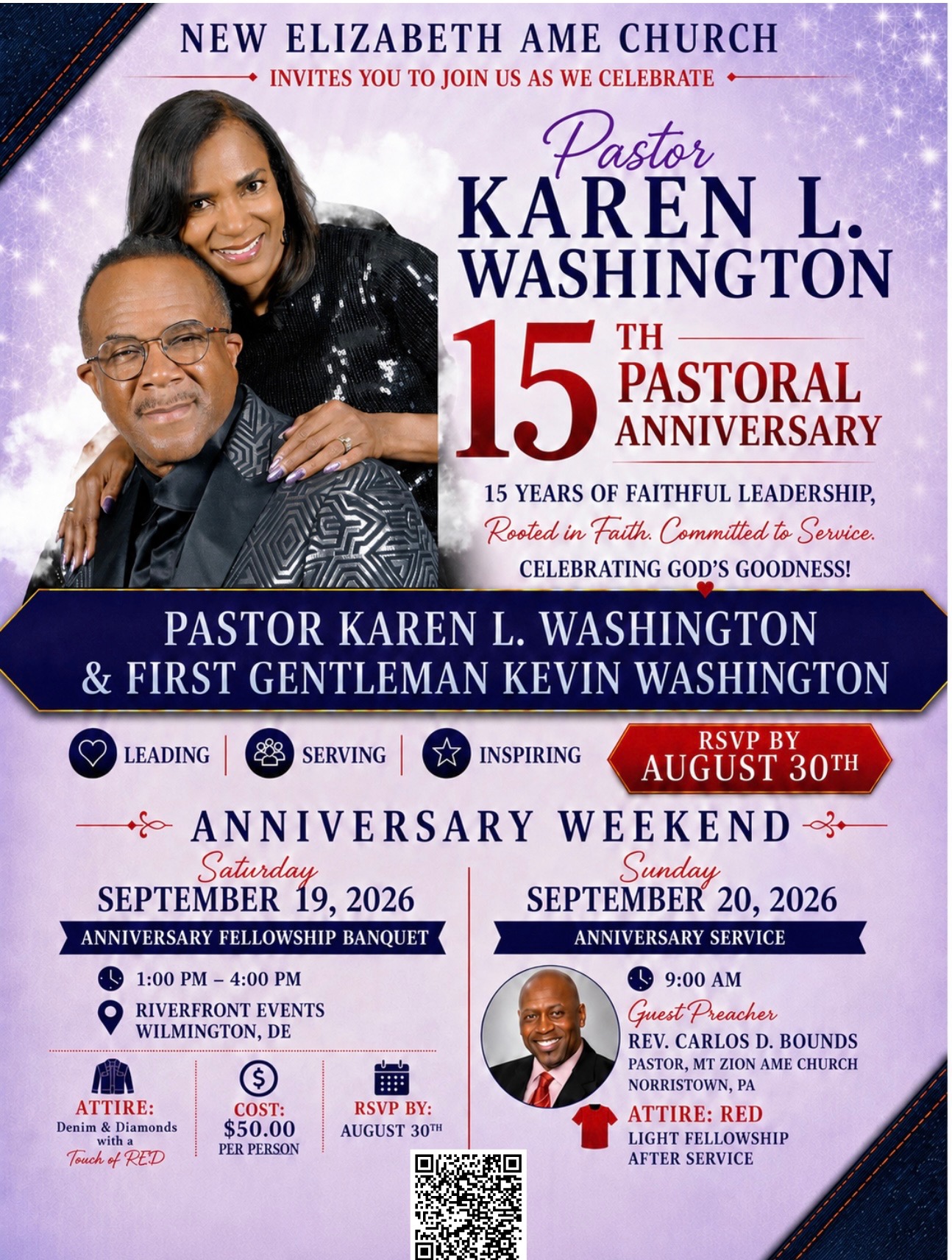 Pastor Washington’s Anniversary Fellowship Banquet